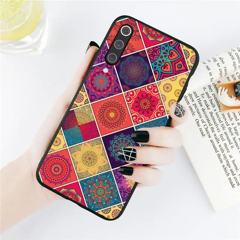 

MANDALA aesthetics pattern Phone Cases For Xiaomi Redmi note 7 8 9 t k30 max3 9 s 10 pro lite Luxury brand shell funda coque