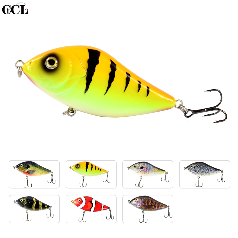 CCLTBA Slider Jerkbait 10cm 45g Jerk Bait Sinking Hard Plastic Fishing Lures Bass Pike Musky Wobbler Bait Fishing Tackle