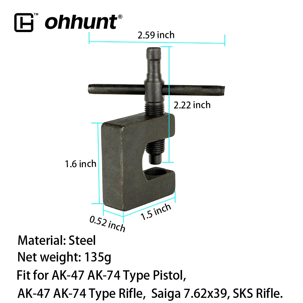 Тактические охотничьи аксессуары Ohhunt 7.62X39 AK 47 SKS передний прицел инструмент для