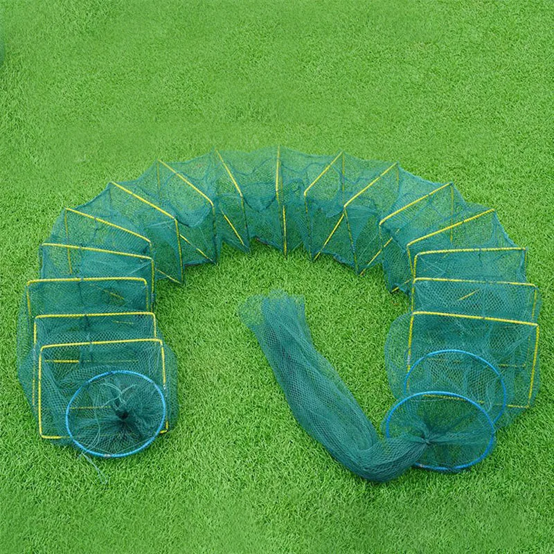 3 7 м усиленная рыболовная сеть клетка для креветок ловушка портативная складная