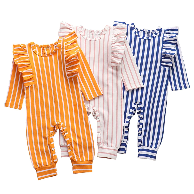 Комбинезон для новорожденных девочек осенняя одежда с длинным рукавом младенцев