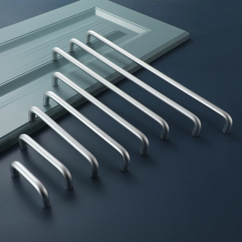 WV 64 мм-320 мм алюминиевый сплав ручка для кухонной двери серебряные шкафа прочные