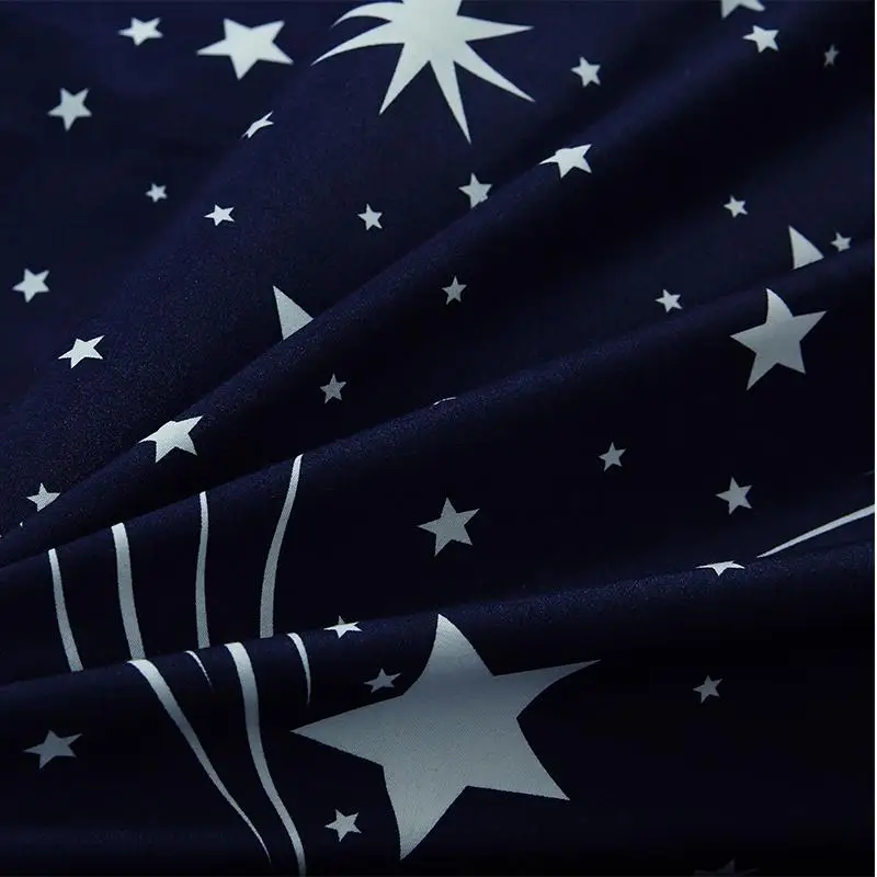 

Meteor shower Bedding Sets Bedroom Set black and white duvet cover sheet pillowcase Five-pointed star 4/3pcs Home Textile