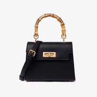 original luxury bamboo womens bag handbag classic large capacity litchi pattern crossbody shoulder bag elegant noble handbag
