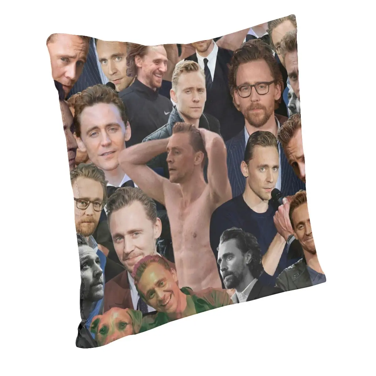 Tom Hiddleston фотоколлаж подушка чехол мягкая искусственная Подарочный квадратный