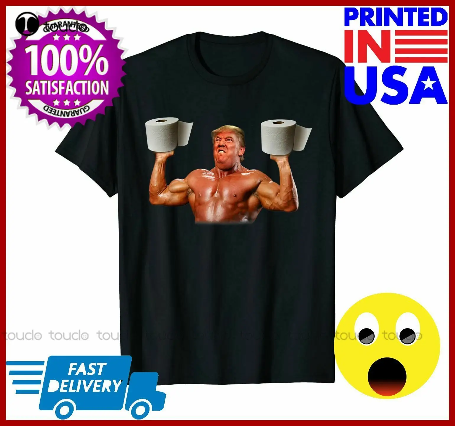 

Funny Trump Weighlifting Toilet Paper 2020 Tshirt hawaiin shirt