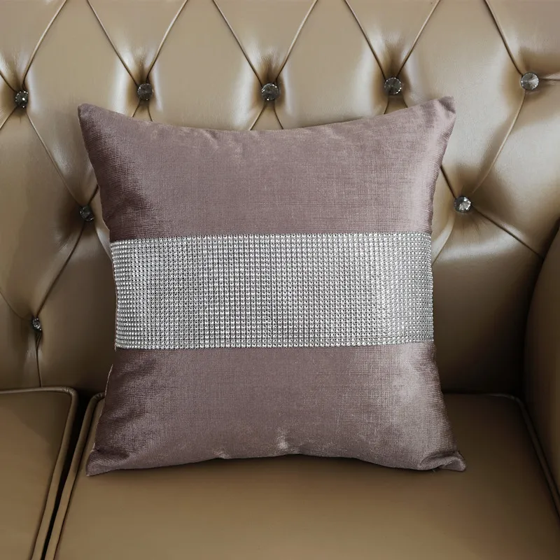 Фото 1 шт. декоративный чехол для подушки из фланели с бриллиантами современный