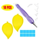 Инструмент для алмазной живописи сделай сам, лоток для алмазных листьев, аксессуары для вышивки, точка из смолы, ручка с металлической точкой, сверло, набор для работы с глиной и воском