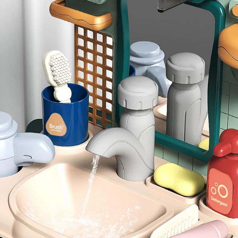 

Children Pretend Play Washing Table Press Water with Sound Light Toys