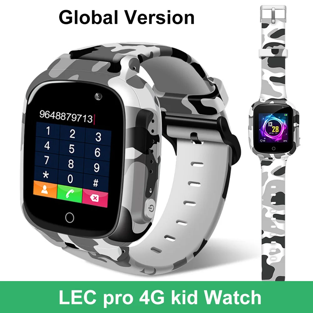 4G Global version LEMFO Детские умные часы детские часы Поддержка gps wifi камера голосовой чат LEC2 Pro умные часы Рождественский подарок для детей - Цвет: 4G Global version