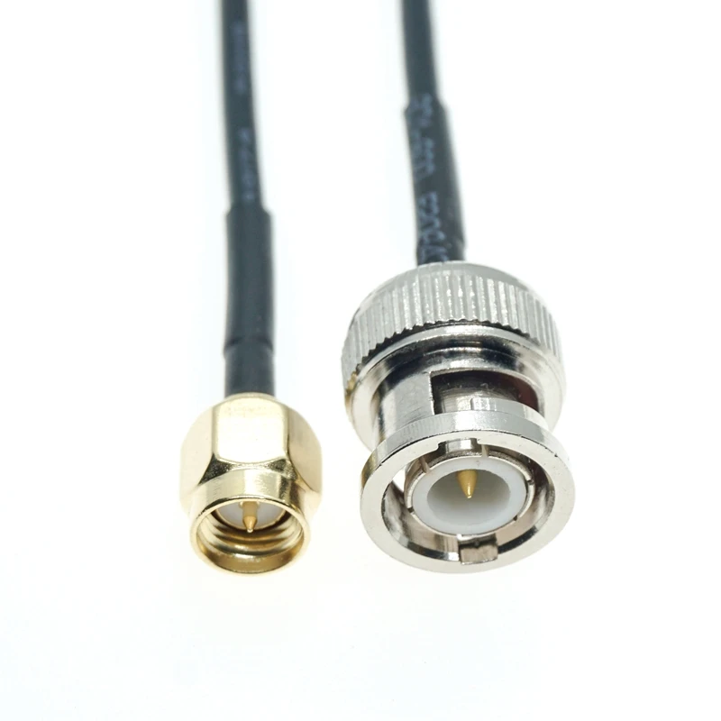 BNC штекер к SMA Штекерный Разъем RF адаптер коаксиальный RG174 соединительный кабель |
