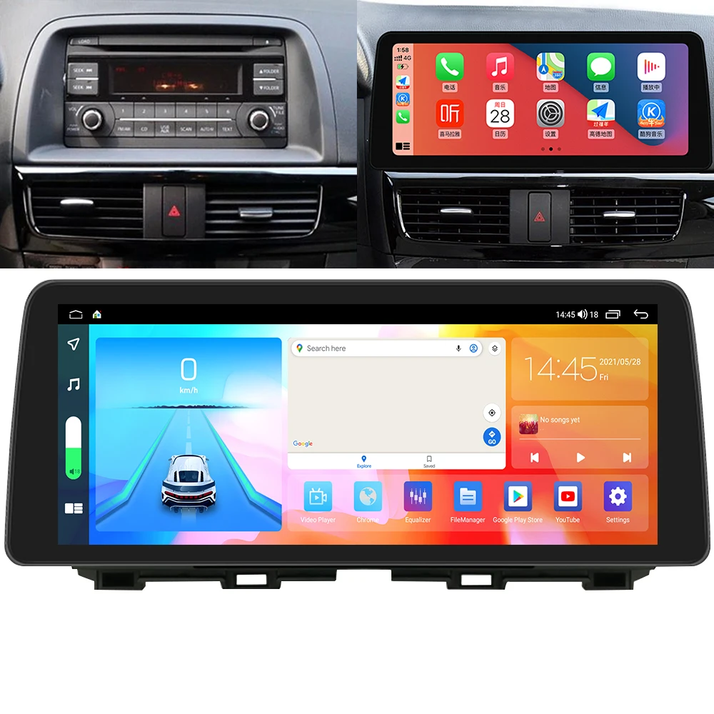 Автомагнитола для MAZDA CX5 12 3-10 0 2013 дюйма Android 2016 GPS 128 Гб ПЗУ | Автомобили и мотоциклы