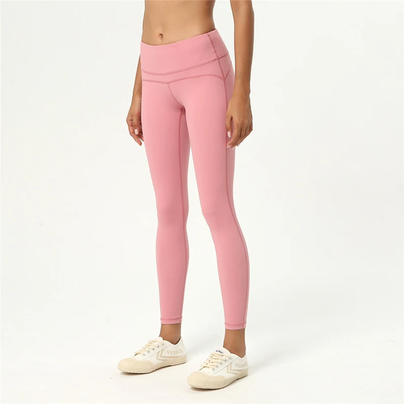 Новинка Осень 2019 однотонные брюки для йоги женские спортивные облегающие с
