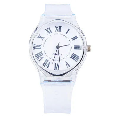 

Watches 100 pcs /lot watch lady quartz watch plastic transparent PVC fruit creative watch small fresh watch women