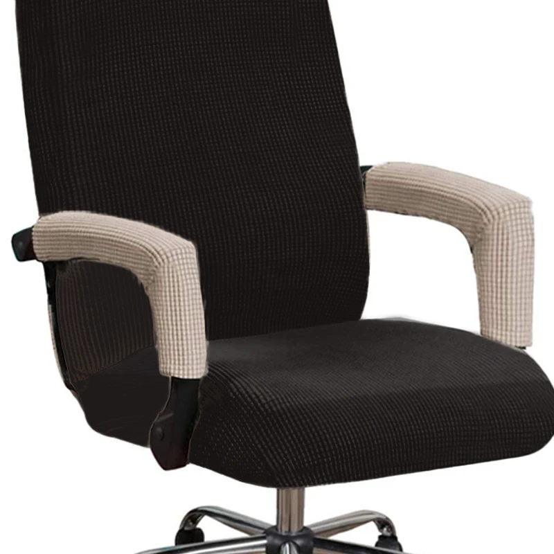 

Fashion Chair Arm Cover 2pcs Elastic Arm Rest DustproofChair Wear Resistance Dirt Resistance Classic Zipper Armrest Cover