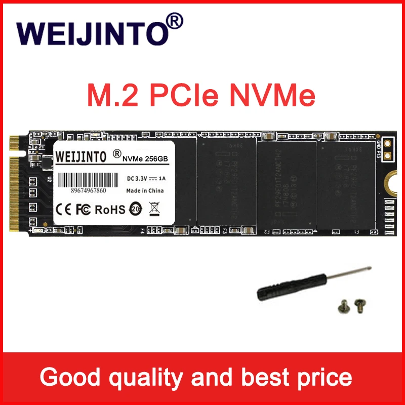 WEIJINTO M2 M.2 PCIE SSD 256 ГБ 2280 NVMe интерфейс 240 m2 Внутренний твердотельный жесткий диск для