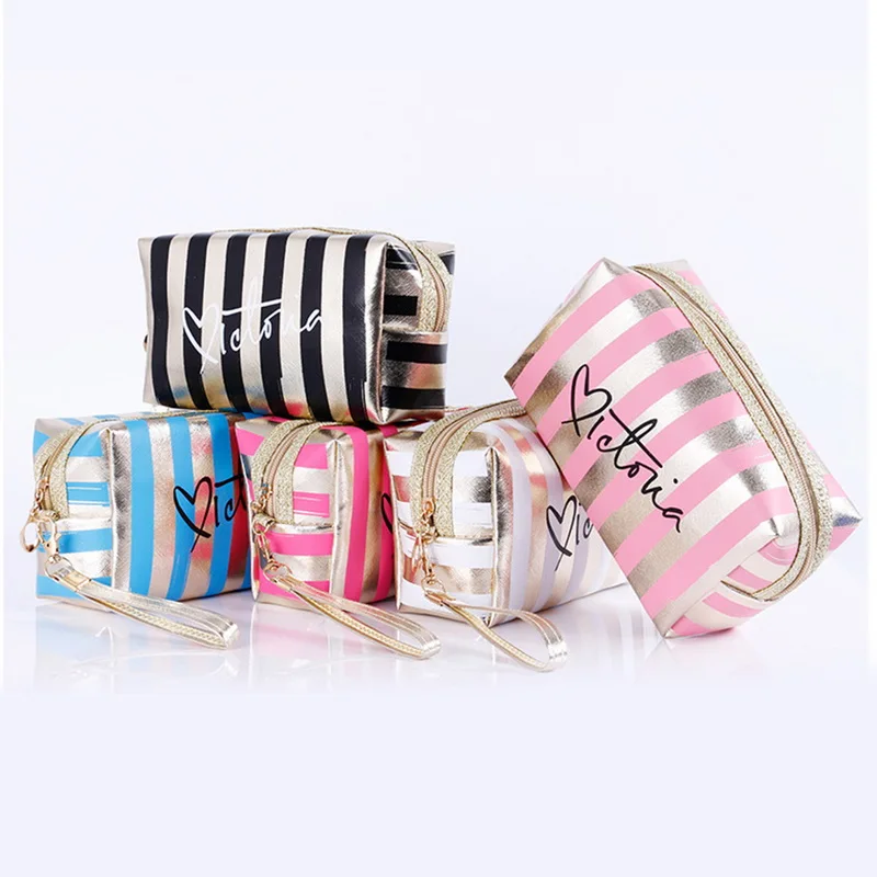 Женские косметички водонепроницаемая сумка для макияжа с лазерным воротником из