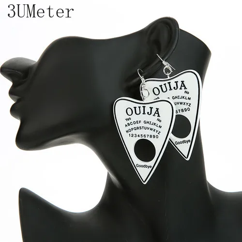 1 пара женские серьги-капли многоцветная смола Ouija planchette амулеты полимерная