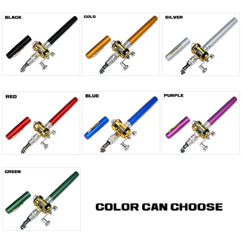 Новая портативная карманная телескопическая удочка мини Удочка в форме ручки