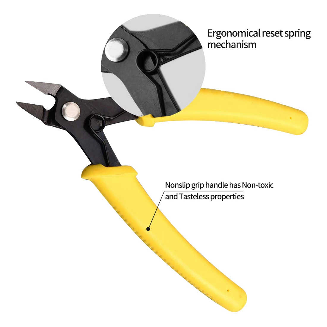 

Diagonal Pliers Mini Wire Flush Cutter Micro Diagonal Cutting Pliers Wires Insulating Rubber Handle Model Pliers Cutters Tools