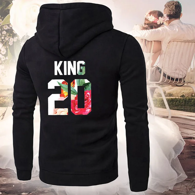QUEEN KING Poker толстовки для пар осень зима для женщин мужчин хараджуку свитшот с капюшоном женский длинный рукав повседневные Пуловеры Топы