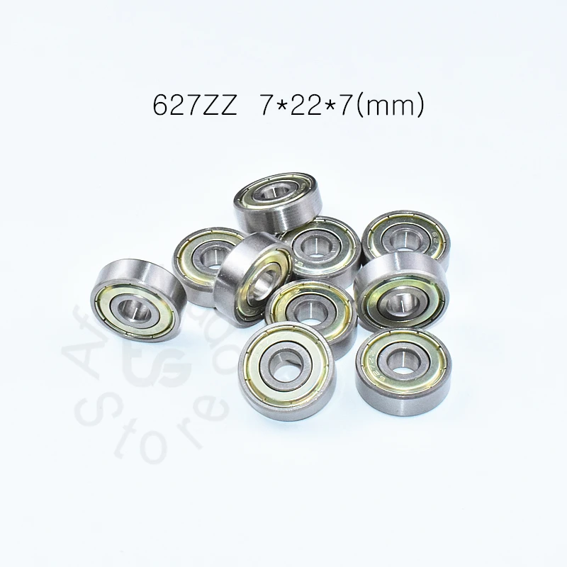 Carbon steel 10pieces bearing 627ZZ 7*22*7(mm) metal Sealed High speed Mechanical equipment parts