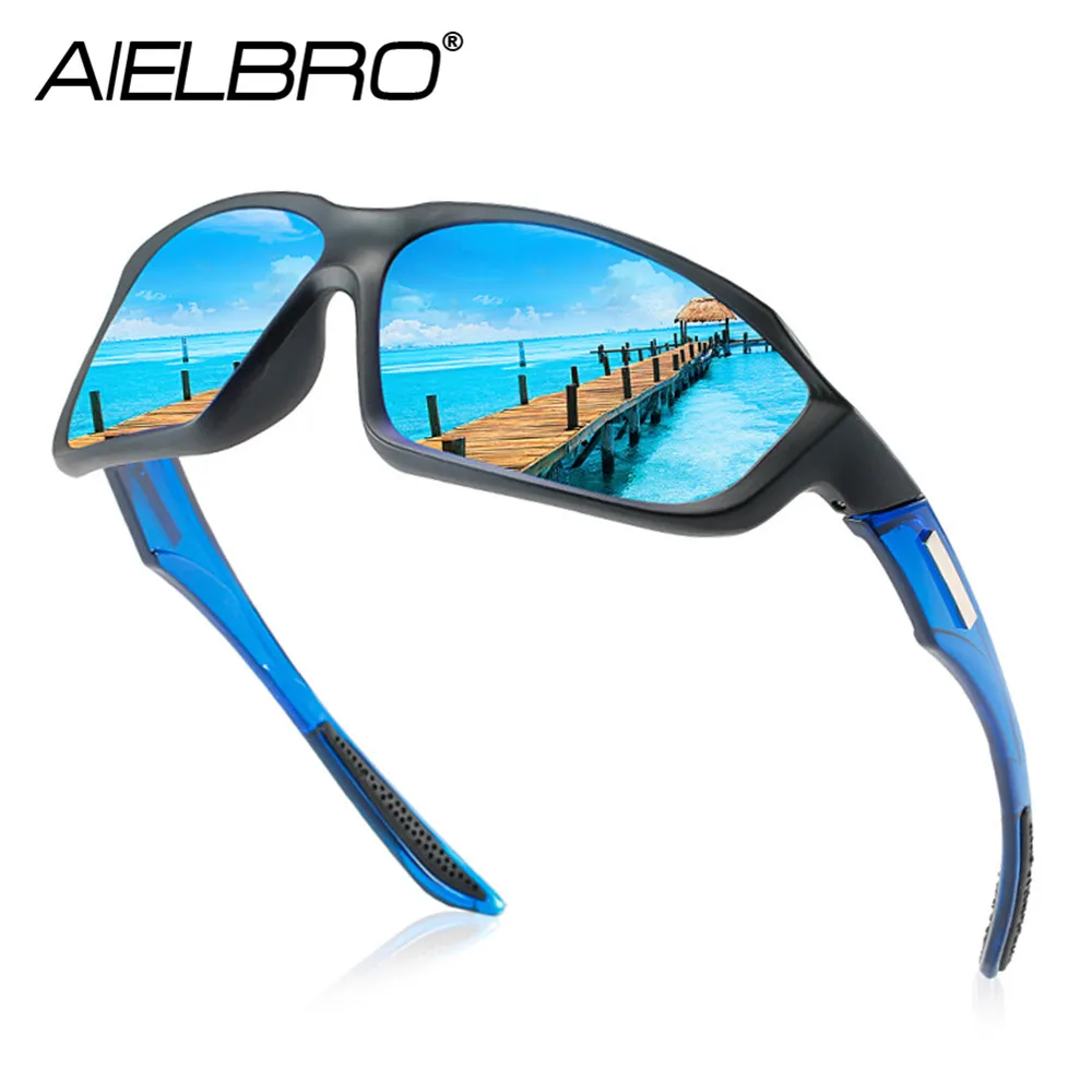 

AIELBRO Glasses Cycling Men's Sunglasses Sets Cycling Sunglasses with Box Mounting UV400 Cycling Eyewear Sunglasses for Men