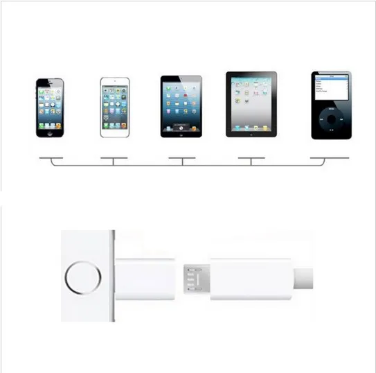 Micro USB кабель для 8 Pin адаптер iPhone 7 6 6S 5 5S 5C SE X ipad конвертер зарядное устройство 8pin