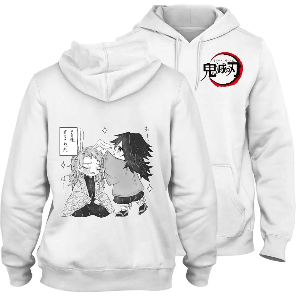 

Demon Slayer Hashibira Inosuke Cartoon Fashion Cotton Hoody with Pocket Leisure Unisex sweatsuit