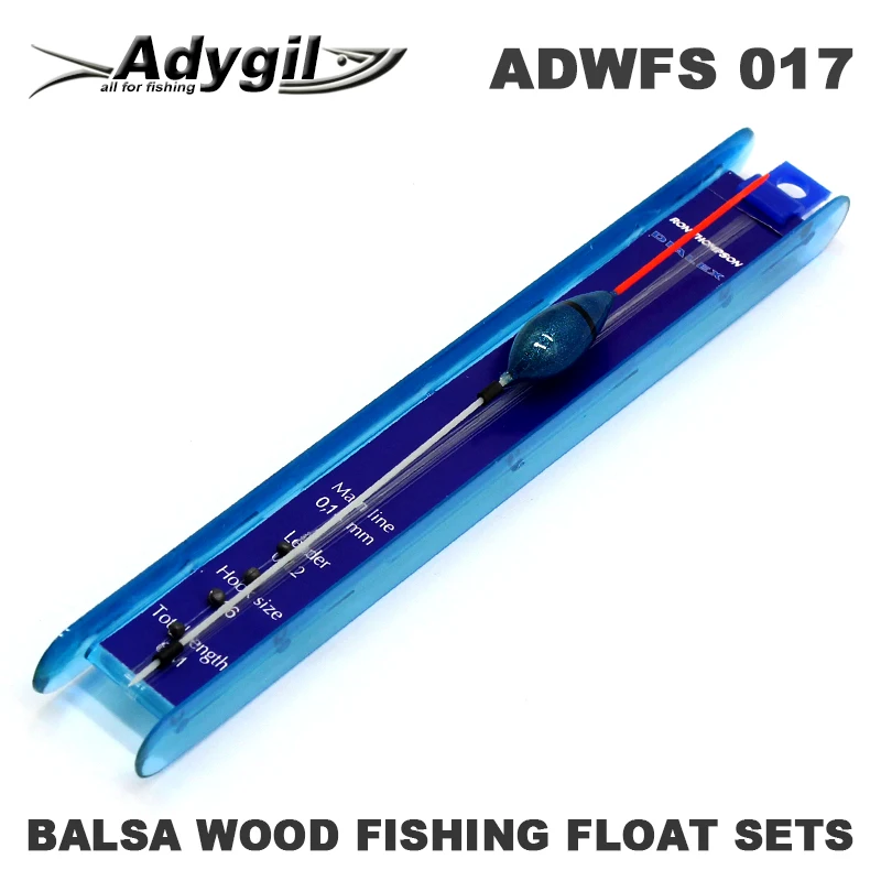 Набор деревянных поплавков для рыбалки adyтно Balsa ADWFS 017 длина лески 0 5 г 60 см размер