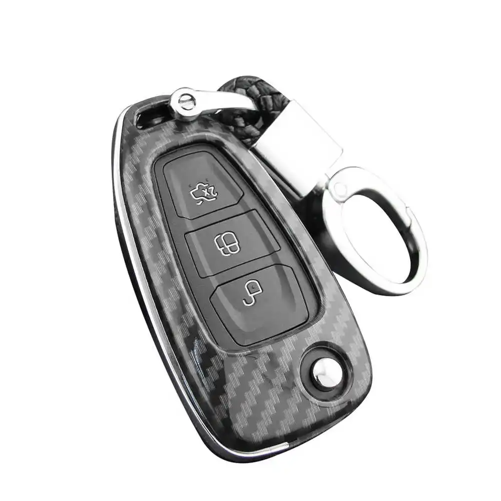 

Key Case Fob Bag Holder ABS Hard Shell Cover Parts Fit For Ford Focus 2012-2018 For Escape Kuga 2013-2019 Car Accessories 2021