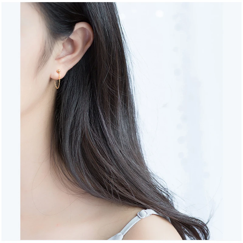 Женские и детские серьги-гвоздики Trustdavis однотонные ювелирные изделия из