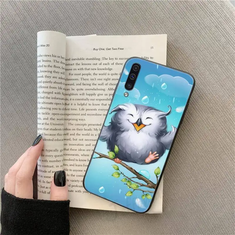 

Cute Owl Cartoon animal Phone Case For Samsung galaxy S 9 10 20 A 10 21 30 31 40 50 51 71 s note 20 j 4 2018 plus