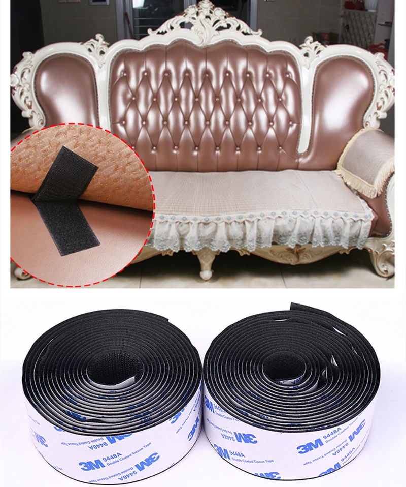 3 м/пара прочная самоклеящаяся лента нейлоновые крючки и петли стикер липкая