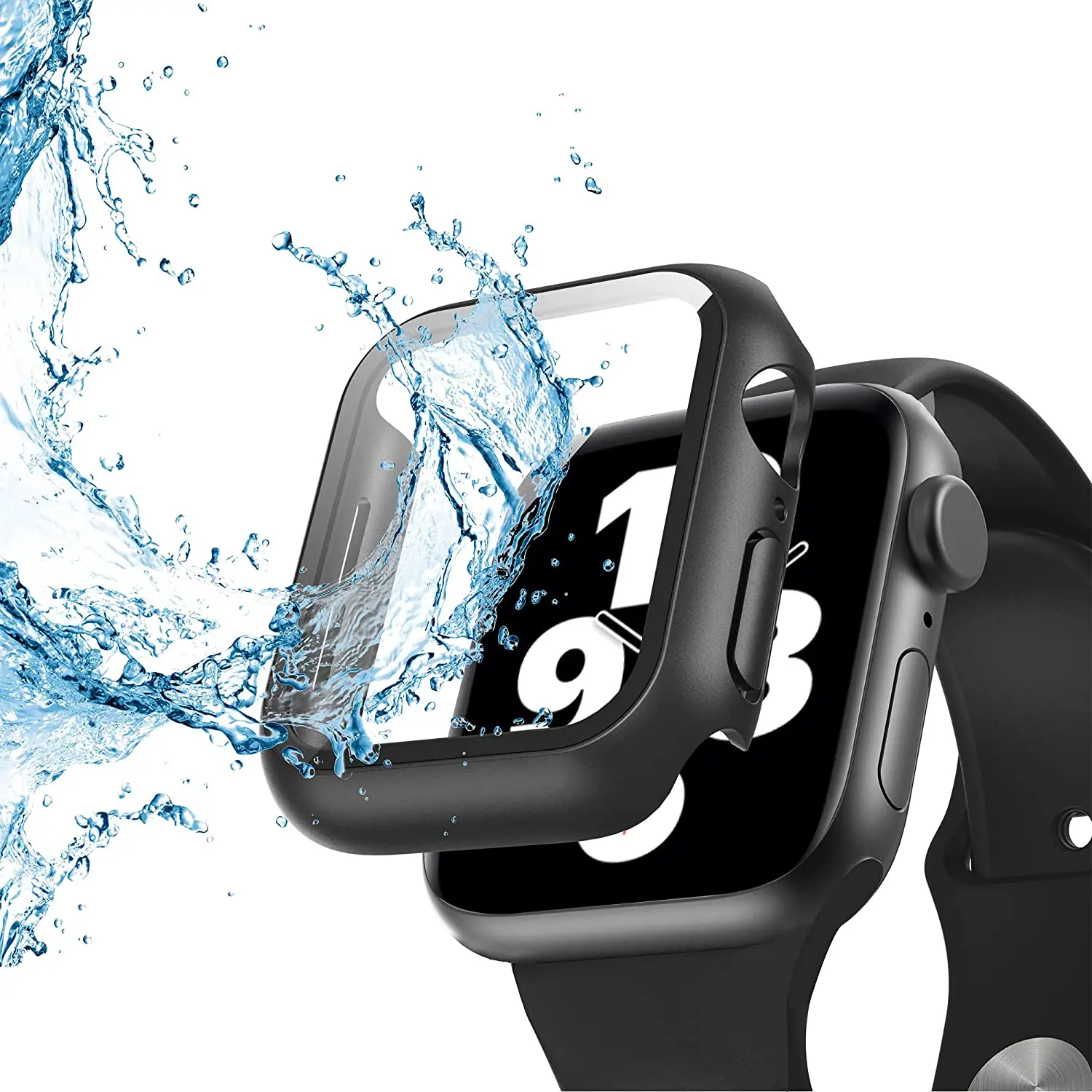 

Водонепроницаемый чехол для Apple Watch Series SE Series 6 Series 5 Series 6, жесткий ударопрочный чехол из поликарбоната с защитой экрана