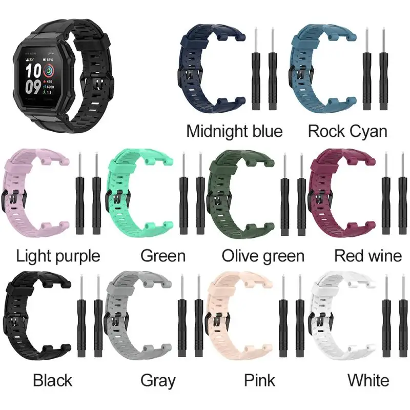 Подходит для Amazfit Ares Смарт-часы с силиконовым ремешком A1908 браслет специальный