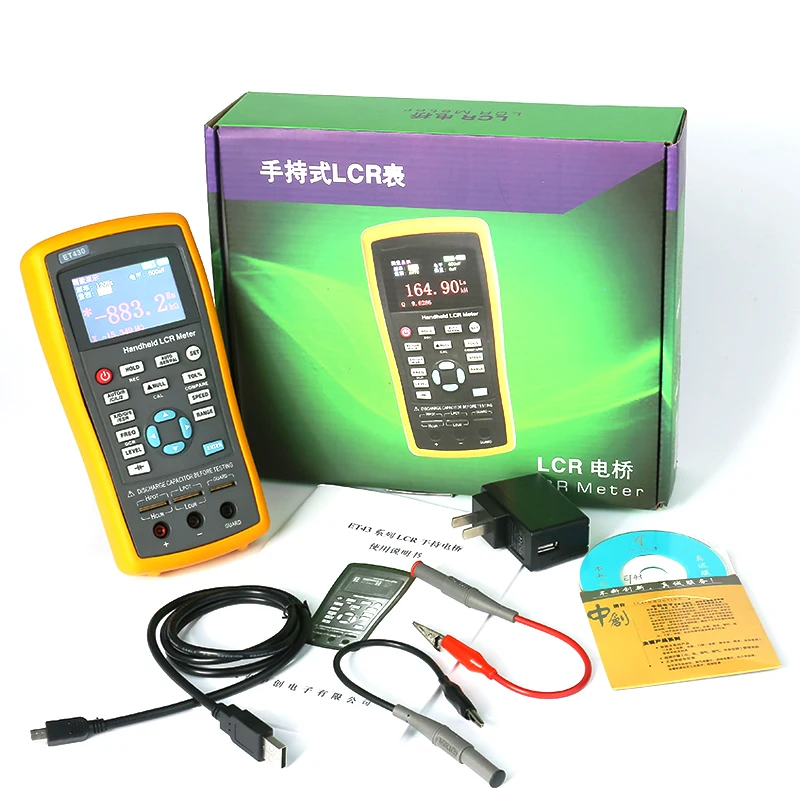 LCR Цифровой мостовой измеритель ET430/ET431 USB Ручной Высокоточный тестер
