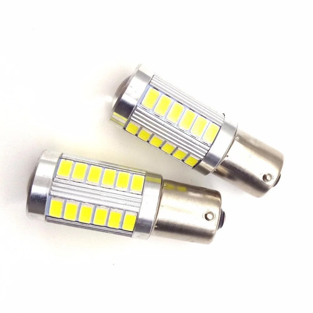 2 шт. 1156 BA15S P21W 33 светодиод 5630 5730 Smd Автомобильная задняя лампа s автомобильная