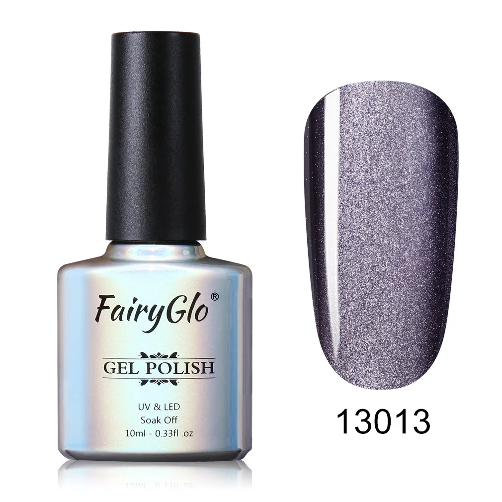 13013 FairyGlo 10ml 5D Wide Line Cat Eye UV Gel Polish Chameleon Cat's Eyes Nail Gel Polish Magentic Nail Gel Varnish Enamel Lacquer - Цвет: 13013