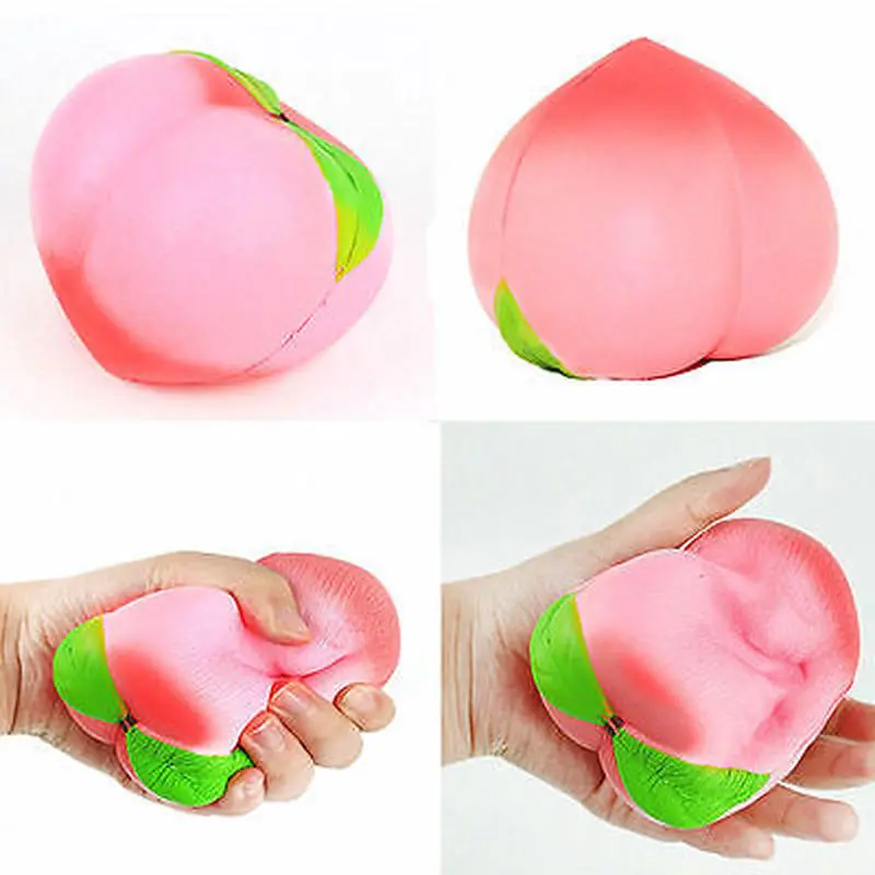 

10CM New Jumbo Squishy Peach Cream Scented Slow Rising Kids Adult Toy Novelty Soft Phone Release Strap Support Drop Shipping