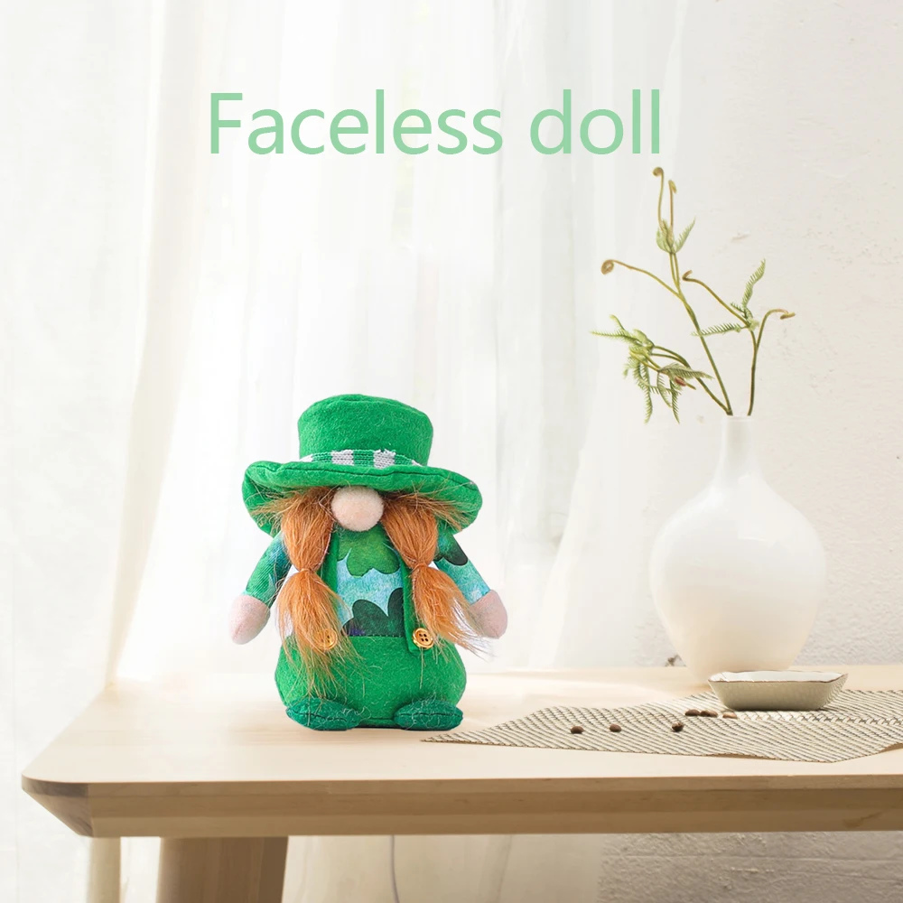 

Patrick's Day Plush DollSwedish Gnome Patricks Day Stuffed Gnome Plush Doll Swedish Nisse for Saint Home Decor