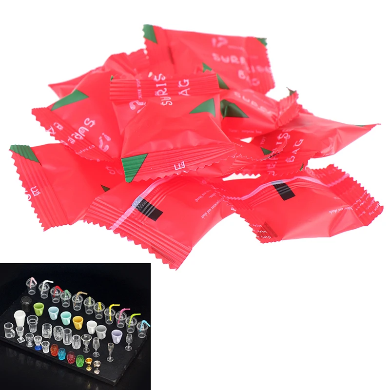 

10PCS New 1:12 Dollhouse Miniature Blind Bags Cup Model Toys Gifts Accessories