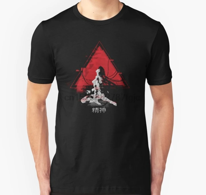 Мужская футболка Ghost in the shell унисекс wo мужские футболки Топ|Мужские футболки| |