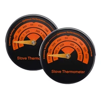 2pcs magnetic stove thermometer wood burner top thermometer stove temperature meter stove flue pipe thermometer