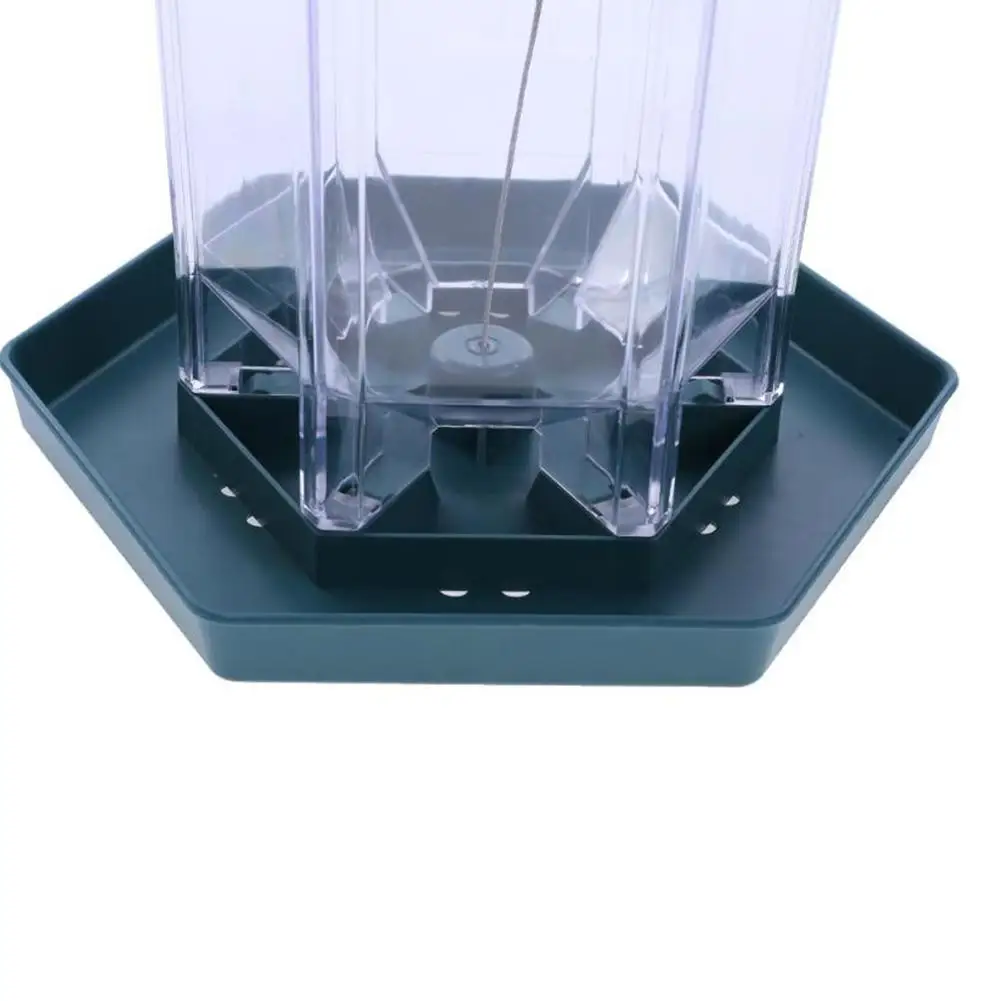 Зеленый павильон кормушка для птиц открытый подвесной пищевой контейнер