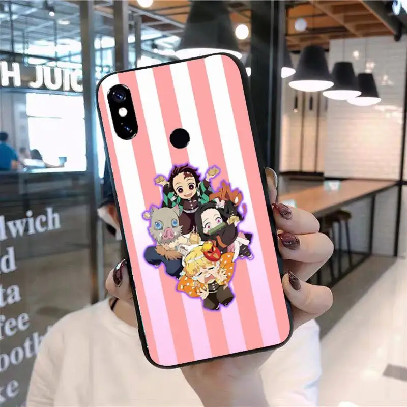 

Demon Slayer Kimetsu No Yaiba Cute Phone Case For Xiaomi Redmi 7 8 9t 9se k20 mi8 max3 lite 9 note 9s 10 pro