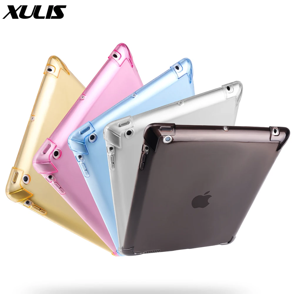 Чехол для ipad 4 чехол кожа ТПУ силикон мягкая задняя крышка Apple 2 A1396 прозрачный 3