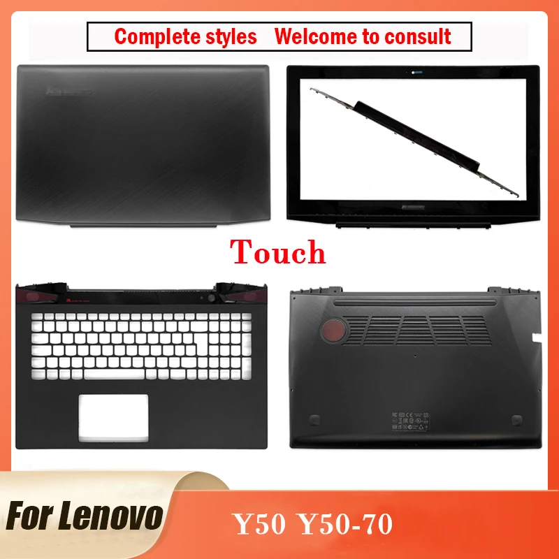 

Сенсорная версия для ноутбука Lenovo Y50, задняя крышка ЖК-дисплея/передняя рамка/Упор для рук/Нижняя крышка AM14R000300 AP14R000200