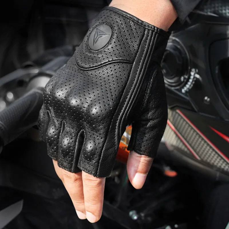Мотоциклетные кожаные перчатки летние ретро перфорированные ATV мотоциклетные