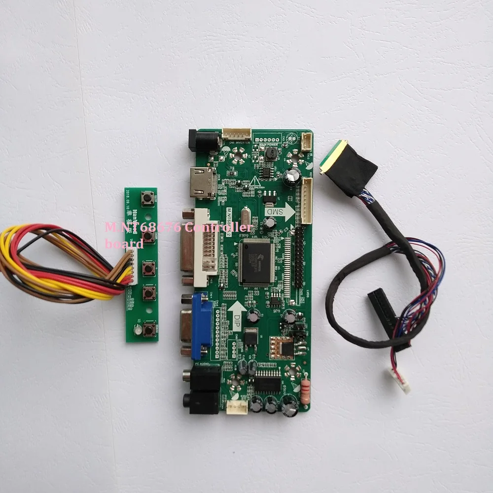 

Kit For B140XW01 V6 LVDS 40pin Controller board Panel Screen DVI Audio VGA HDMI LCD LED DIY 2019 Driver 14" 1366X768